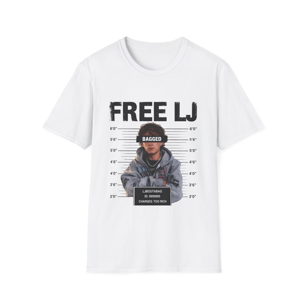 "Free LJ" (ONE SIDED) Mugshot Tee
