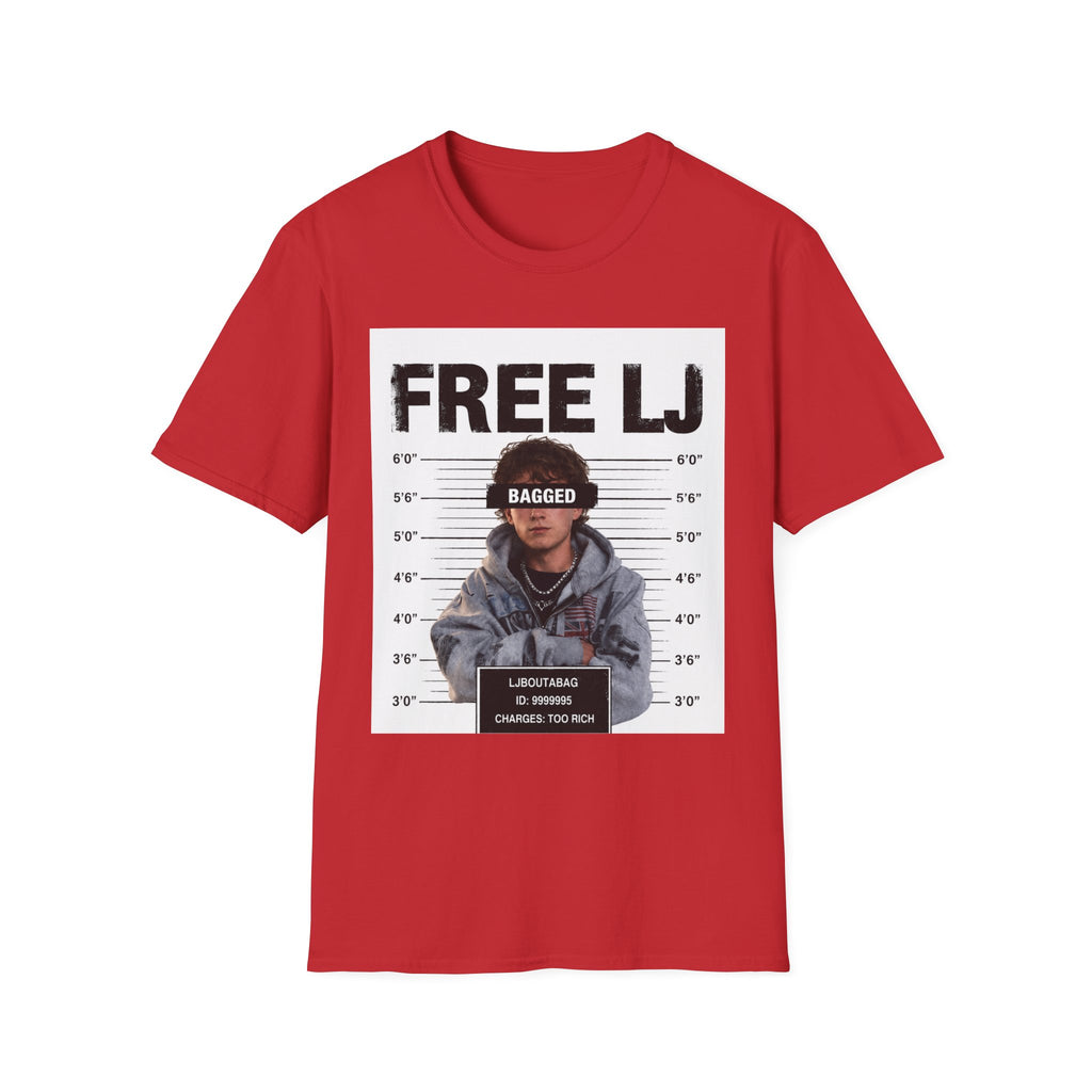 "Free LJ" (ONE SIDED) Mugshot Tee