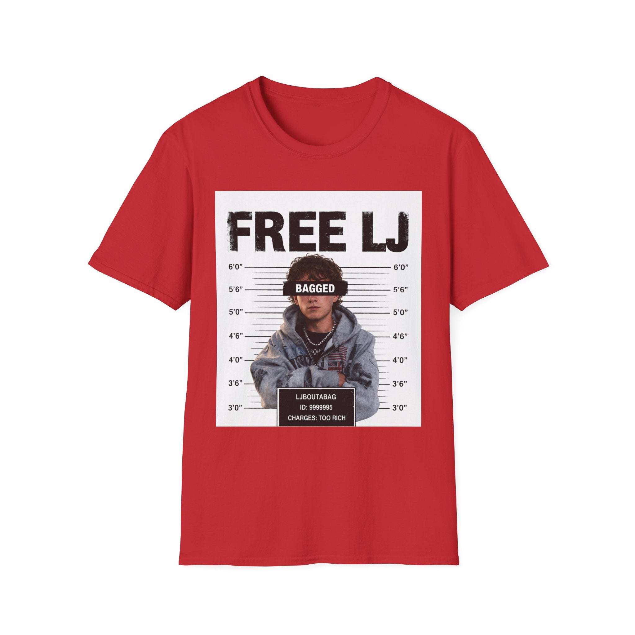 "Free LJ" (ONE SIDED) Mugshot Tee