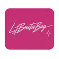 LJBoutaBag Cursive Print Mousepad (Pink)