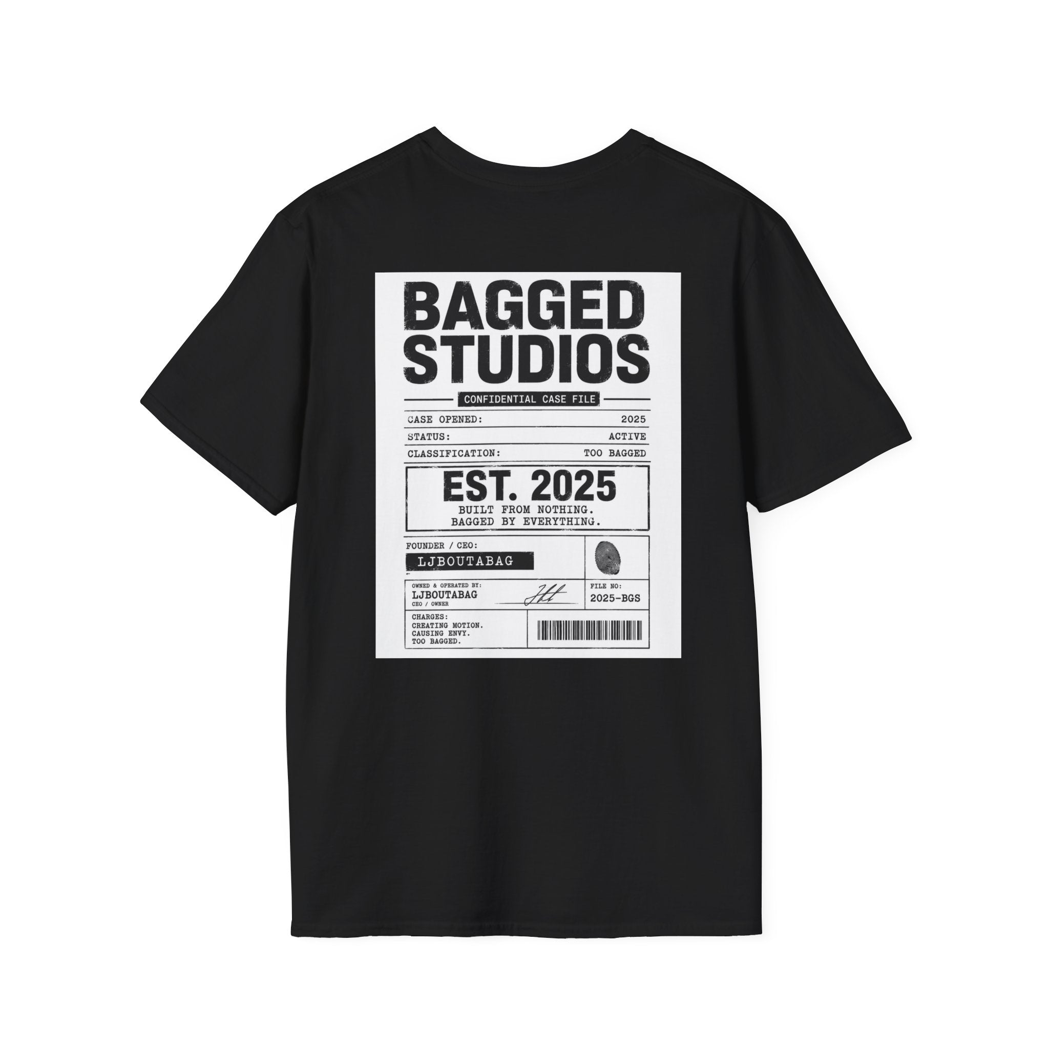 "Free LJ" (DOUBLE SIDED) Mugshot Tee