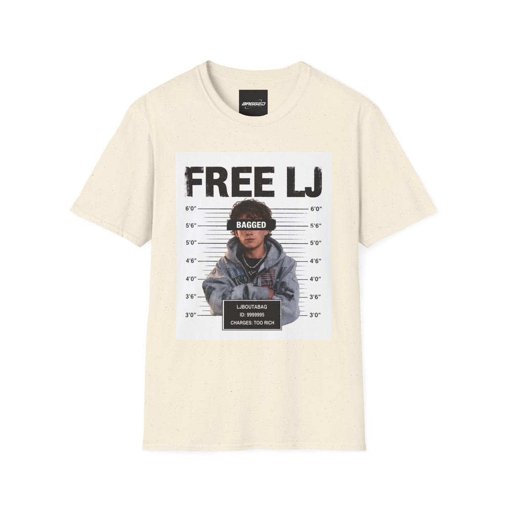 "Free LJ" (DOUBLE SIDED) Mugshot Tee