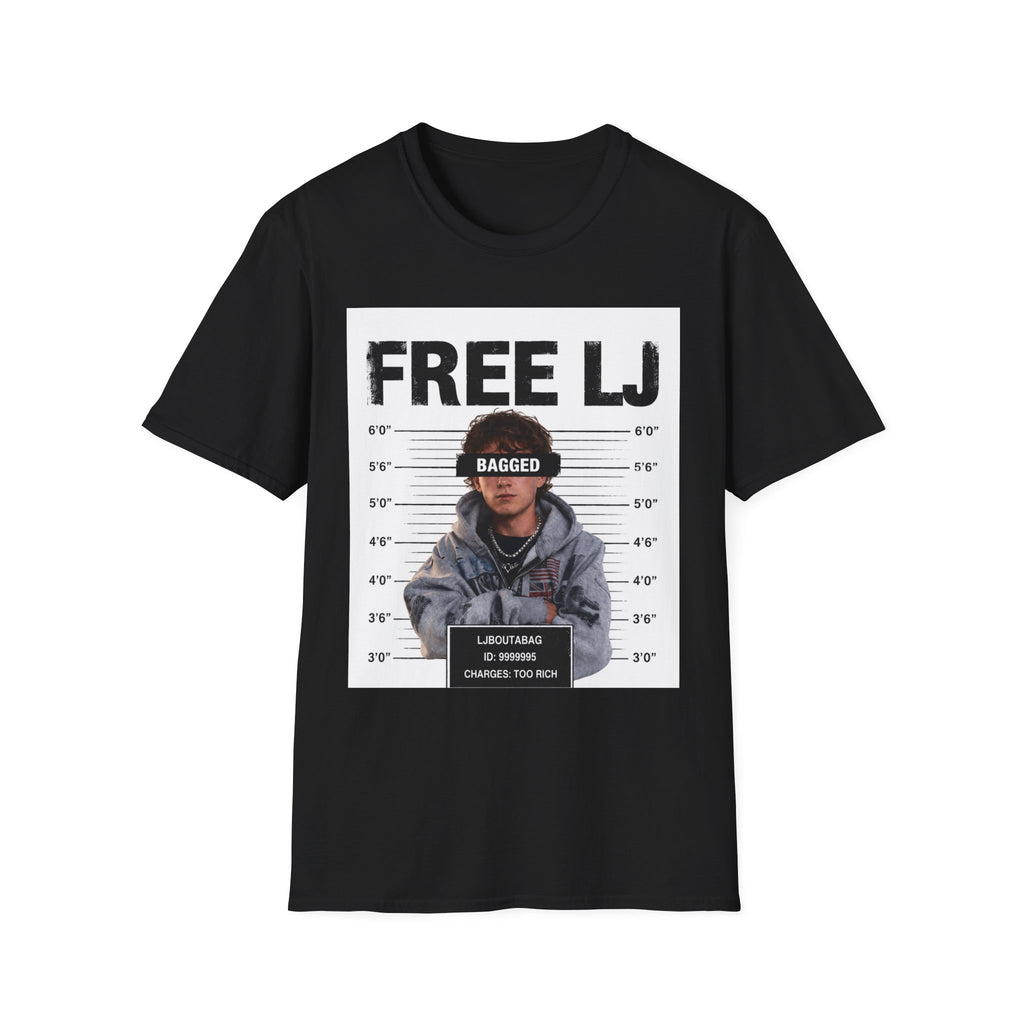 "Free LJ" (ONE SIDED) Mugshot Tee