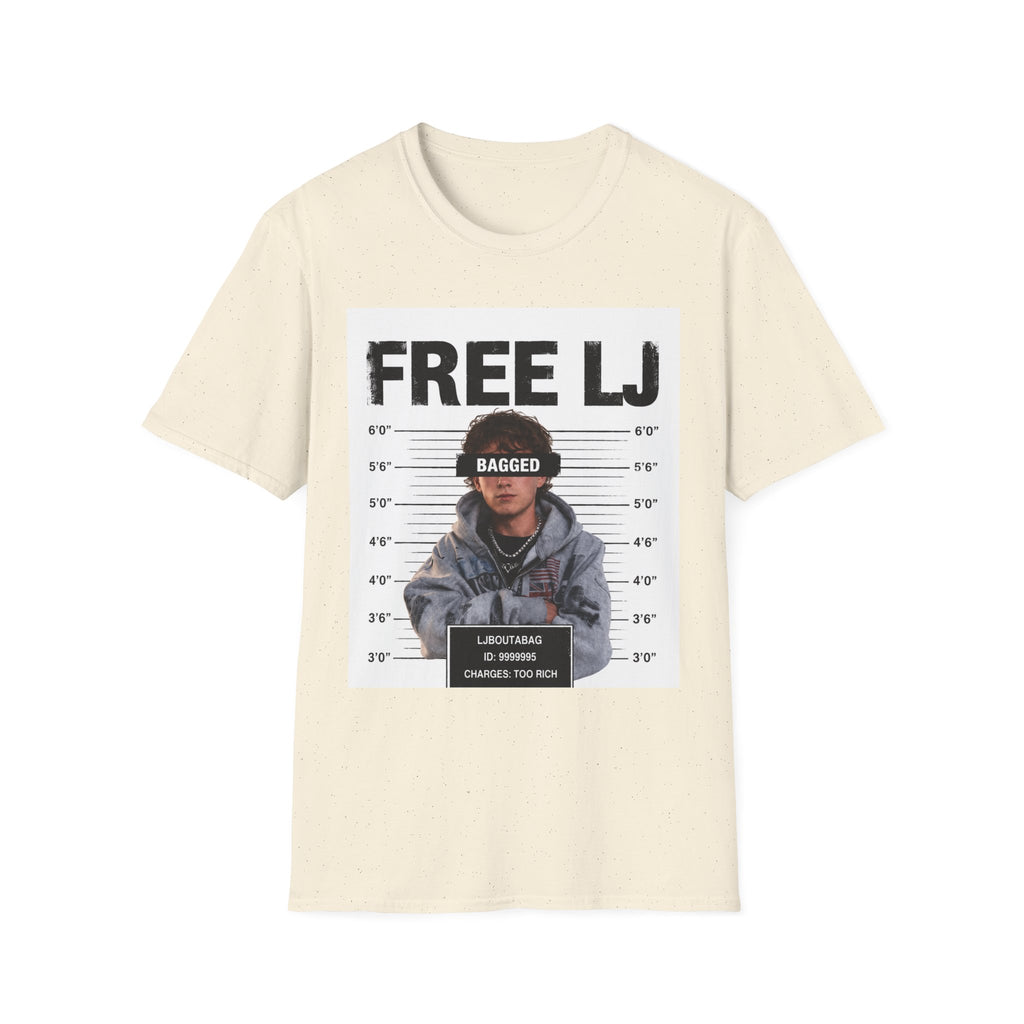 "Free LJ" (ONE SIDED) Mugshot Tee