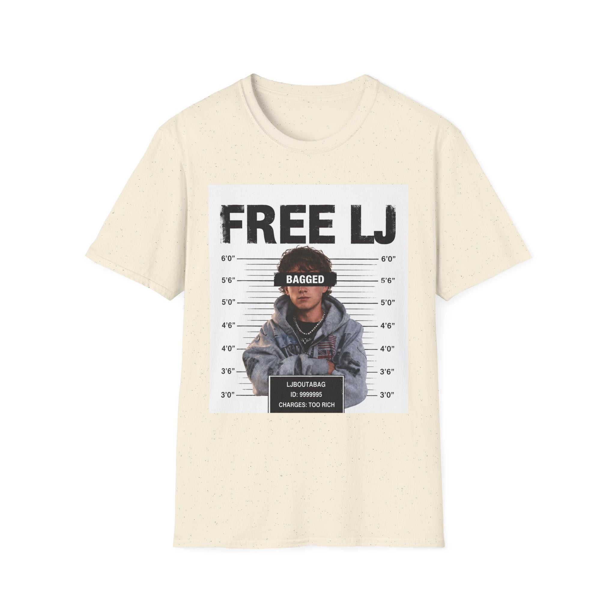 "Free LJ" (ONE SIDED) Mugshot Tee