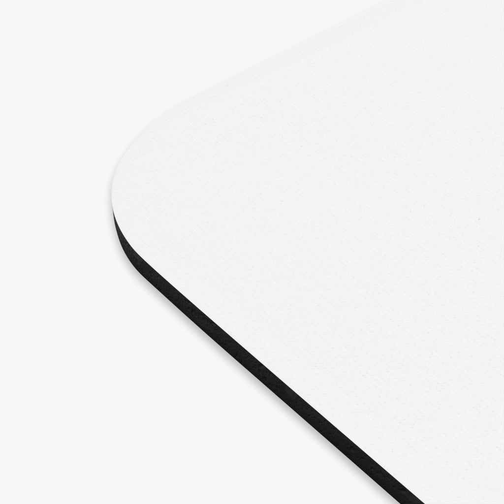 LJBoutaBag Cursive Print Mousepad (White)