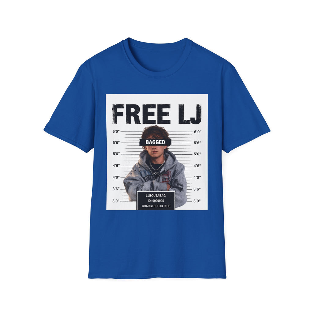 "Free LJ" (ONE SIDED) Mugshot Tee