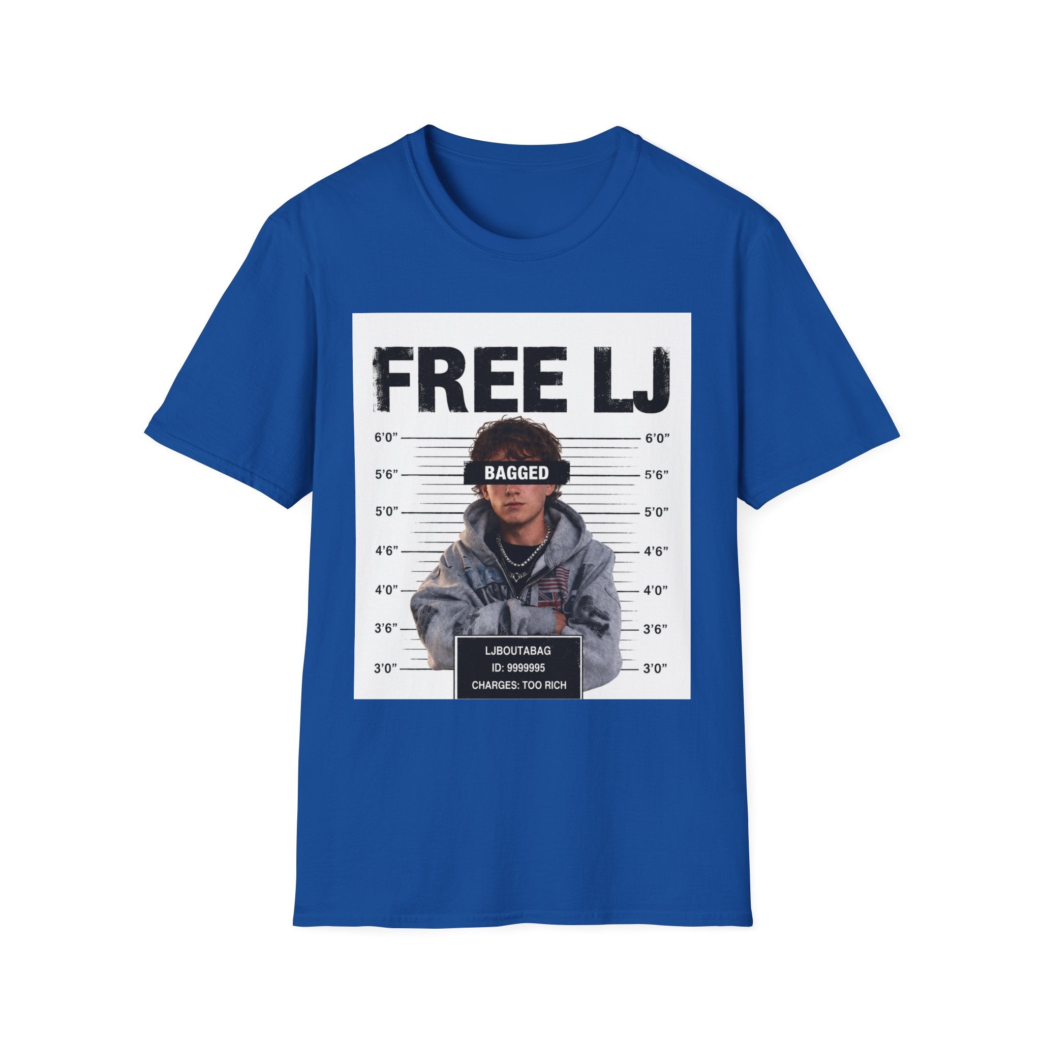 "Free LJ" (ONE SIDED) Mugshot Tee