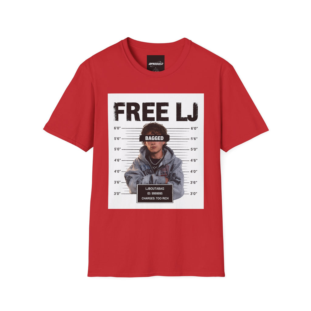 "Free LJ" (DOUBLE SIDED) Mugshot Tee